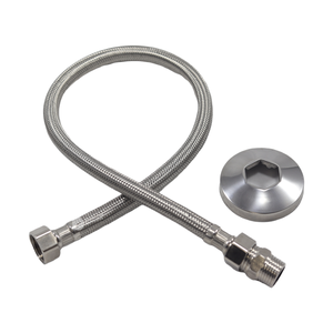 Engate Flexivel Trancado Inox 40 Cm