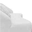 Ver imagem 7 de Namoradeira Sofá Feijão Cancún 130cm Orgânica Couro Branco