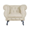 Ver imagem 5 de Kit 2 Poltronas Decorativa Sala Recepção Maya Suede Bege LM DECOR