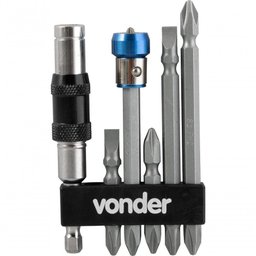 Jogo de Bits/ponteiras com 8 Peças com Extensão Magnética Articulada Vonder - 3