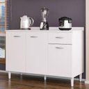 Ver imagem 2 de Balcão de Pia 120 Cm Branco Brilho - Poquema