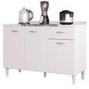 Ver imagem 1 de Balcão de Pia 120 Cm Branco Brilho - Poquema