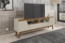 Ver imagem 3 de Rack para Tv Florença 2 Portas Off White/naturalle - Bechara