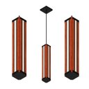 Ver imagem 6 de Luminaria Pendente Centro Esmeralda Madeira Maciça Led 36w 4000lm Bivolt