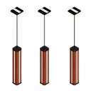 Ver imagem 7 de Luminaria Pendente Centro Esmeralda Madeira Maciça Led 36w 4000lm Bivolt