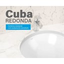 Ver imagem 3 de Cuba de Embutir de Cerâmica Redonda Rd1 390x140 White para Icc Docol
