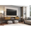 Ver imagem 2 de Painel Para TV Âmbar Off White Com Cinamomo Ripado - Bechara Móveis