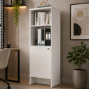 Ver imagem 2 de Armário Alto para Escritório com 1 Porta Multiuso Berlin - Branco