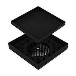 Ralo 15x15 Oculto Seca Piso/porcelanato Inteligente Varias Cores Cor:preto - 1