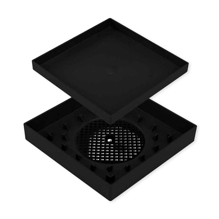 Ralo 15x15 Oculto Seca Piso/porcelanato Inteligente Varias Cores Cor:preto