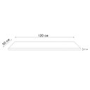 Ver imagem 4 de Tampo para Balcão de Cozinha 120cm MDP Grace Lacca Onix Z44 - Mpozenato
