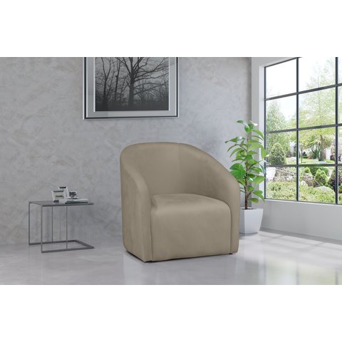 Kit 2 Poltronas Decorativa Julia Veludo Bege - Lm Decor