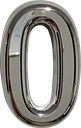 Ver imagem 1 de Números Residencial PVC Espelhado 15 Cm Resistente Elegante:Prata/0