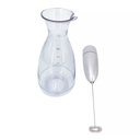Ver imagem 1 de Mixer a pilha em aco inox com copo medidor D8,2xA24,7cm 400ml