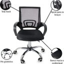 Ver imagem 5 de Kit 10 Cadeiras Diretor Secretaria Home Office Escritorio New Java Preta