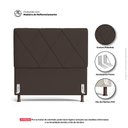 Ver imagem 6 de Cabeceira Cama Box Casal Mel 140cm com Frame Suede Marrom - Desk Design