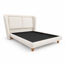 Ver imagem 2 de Cama Japonesa com Cabeceira Casal Blind Haru Linho Off White - Sallar Home