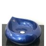 Cuba de louça de sobrepor gota azul 46,5 x 19,5cm - 1