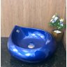 Cuba de louça de sobrepor gota azul 46,5 x 19,5cm - 3