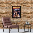Ver imagem 2 de Quadro Pulp Fiction - Uma Thurman 45x34cm - com vidro:Madeira preta