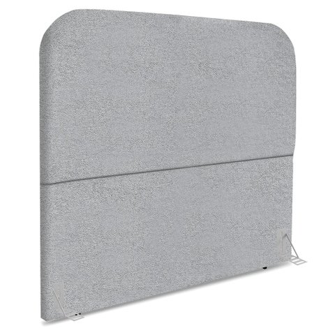 Cabeceira Casal 140 Cm com Frame Alana Boucle Cinza Artte