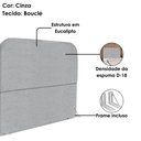 Ver imagem 4 de Cabeceira Casal 140 Cm com Frame Alana Boucle Cinza Artte