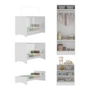 Ver imagem 5 de Quarto de Bebê Completo Berço 3 em 1 com Colchão/Guarda-Roupa e Cômoda Encanto Multimóveis