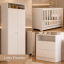 Ver imagem 7 de Quarto de Bebê Completo Berço 3 em 1 com Colchão/Guarda-Roupa e Cômoda Encanto Multimóveis