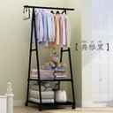 Ver imagem 5 de Armario Portatil Arara de Roupas 2 Prateleira Carrinho Preto