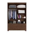 Ver imagem 4 de Guarda Roupa Solteiro Maximus Plus 4 Portas de Bater 4 Gavetas 