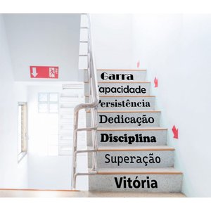Adesivo de Frases Motivacionais para Escadas