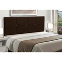 Ver imagem 1 de Cabeceira Estofados Casal Queen Quarto 1,64cm Poliana Suede Marrom Madelina Decor