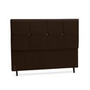 Ver imagem 2 de Cabeceira Estofados Casal Queen Quarto 1,64cm Poliana Suede Marrom Madelina Decor
