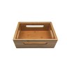 Caixa Vazada de Bambu Empilhável 23,5x16x9cm - Oikos - 1