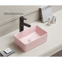 Ver imagem 3 de Cuba de Apoio Evier Rosa Pink 36x23x12 Banheiro Pequeno