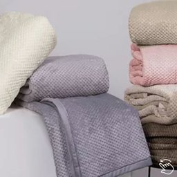 Cobertor Casal Habitat Microflanelado Efeito Favo 200x220 Ouro Fino 33384 - 2