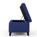 Ver imagem 4 de Recamier Bau Julia 1,60m Suede Azul Marinho - Inova Decor Inova Decorações