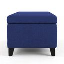Ver imagem 5 de Recamier Bau Julia 1,60m Suede Azul Marinho - Inova Decor Inova Decorações