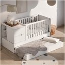 Ver imagem 4 de Berço Laqueado 100% MDF Formare c/ Gavetas e Nicho Branco Soft 61081 Matic Moveis