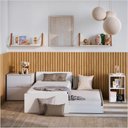 Ver imagem 3 de Berço Laqueado 100% MDF Formare c/ Gavetas e Nicho Branco Soft 61081 Matic Moveis