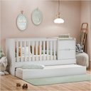 Ver imagem 6 de Berço Laqueado 100% Mdf Formare C/ Gavetas e Nicho Branco Soft 61081 Matic Moveis