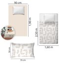 Ver imagem 4 de Jogo de Cama Solteiro 180 Fios Fiori - Paula (7692-1)