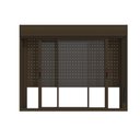 Ver imagem 2 de Janela com Persiana Integrada em Alumínio 2 Folhas Bronze - 100x120