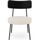Ver imagem 6 de Kit 02 Poltronas Decorativas Para Sala De Estar Base Fixa Londres L02 Couríssimo Preto Linho Bege -