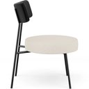 Ver imagem 7 de Kit 02 Poltronas Decorativas Para Sala De Estar Base Fixa Londres L02 Couríssimo Preto Linho Bege -
