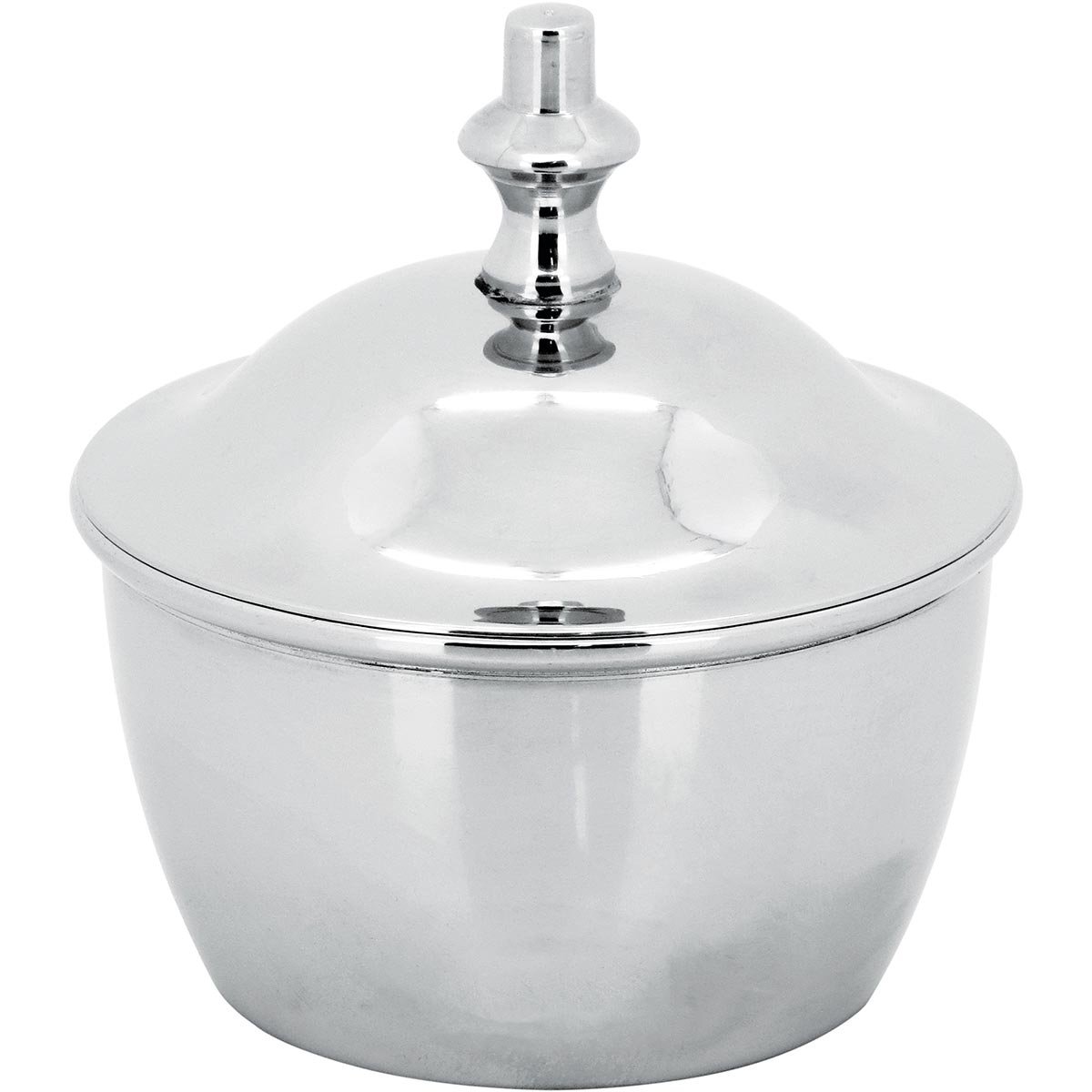 HOME&CO AMNE PORTA JOIAS 9x9x9cm METAL PRATA - 1