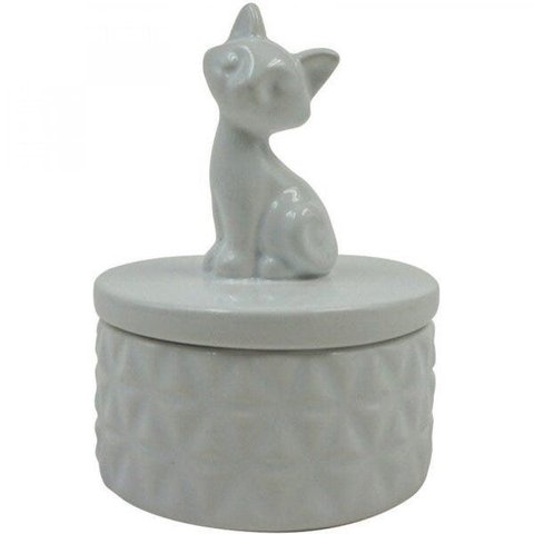 Potiche de Cerâmica Little Cat 6,8cm x 9,3cm Urban