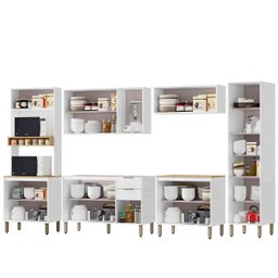Cozinha Modulada Completa 6 Peças Vick Branco - 5
