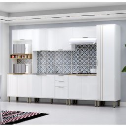 Cozinha Modulada Completa 6 Peças Vick Branco - 1
