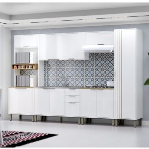 Cozinha Modulada Completa 6 Peças Vick Branco